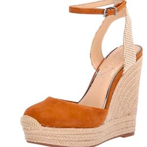 JESSICA SIMPSON ZESTAH ESPADRILLE WEDGE SANDAL 9.5